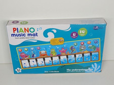 Musikmatte Klaviermatte Spielteppich Matte Piano Matte mit 10 Tasten Tanzmatte