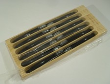 12 edle LAGUIOLE STEAKMESSER grau marmorierte Griffe Grillbesteck Fleischmesser