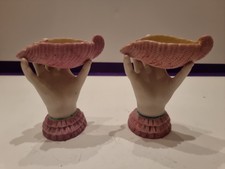 Ein Paar VINTAGE Staffordshire Potteries Salz um - 1860 - Originalzustand