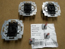 Busch & Jäger - 3 Kontrollschalter - Schalter mit Beleuchtung - Glimmlampe 8350