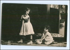 V060/ Nachttopf Kinder schöne Foto AK 1907