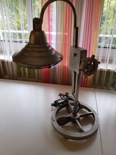 Schreibtischlampe Industrie... Gußeisern ... Höhen- und Winkelverstellbar