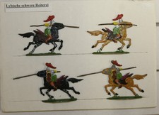 Zinnflachfiguren: schwere lybische Reiterei ,Sammlerbemalung, 30mm