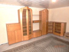 Wohnzimmerwand komplett top Zustand Musikschrank buche