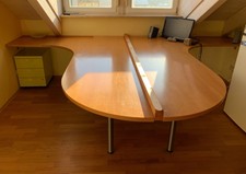 Tischplatte Multiplex Holz 70x240 cm Schreibtisch Platte Holzplatte linke Seite