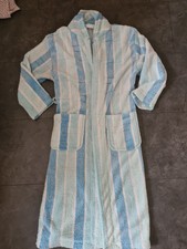Bademantel türkis/weiß gestreift Gr.S/M