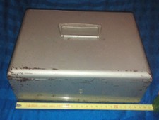 alte Geldkassette - Metall mit Kleingeld Ablage SCHAFFNER KASSE aus FRANKREICH ?