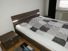 Bett 160x200 mit Unterfederung 2x / Lattenrost und Matratze" Premium Blue"