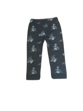 Damenhose 7/8 Leggings Spitze unten neu schwarz