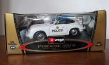1:18 Porsche 356 B Polizei 1964, von Bburago (Boxed Polizei Druckguss Modell Spielzeug Auto)
