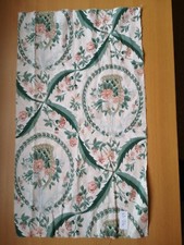 Vintage COTTON FABRIC Chevallier Korb Rankhilfe grün pink Fat achten 43cm 24cm