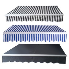 Markise Gelenkarmmarkise 3 Farben Sonnenmarkise Balkonmarkise mit Handkurbel