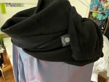 Schal, woolmark, reine Schurwolle, Neu , Ungetragen, schwarz, Nachtschwarz
