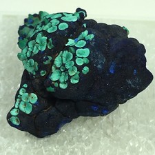 Malachit auf Azurit neue montierte Mineralprobe Cornelia Pit Ajo Arizona USA