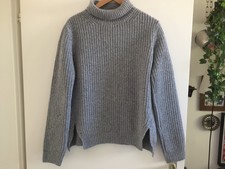 traumhafter Grobstrick Pulli HESS NATUR Gr 38 oversize 100 % Schurwolle Patentmu