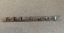 Super Oldtimer Emblem Schriftzug Chrom Peugeot - top !