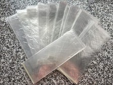 100 Beutel Folienverpackung Tüte Folienbeutel Selbstklebend  Transparent 11x28cm