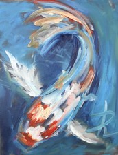 Ölgemälde Ölbild Bilder Modern Art Kunst Unikat Wandbild Diener Alexander Fisch