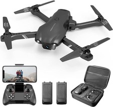 WiFi FPV Drohne Faltbar Dual 1080P Kamera 2Batterie Quadrocopter Selfie RC Drone