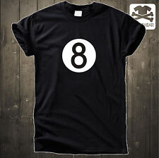 EIGHT-BALL BILLARDKUGEL | NR 8 | POOL | POOLBILLARD | ACHT | BILLARD FUN SHIRT