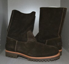 Shabbies Amsterdam Herren Winterschuhe Boots Leder gefüttert Schuhe Größe 45 