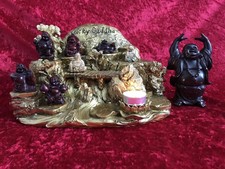♛ Buddha Altar "Lucky Buddha" Glück Reichtum Wohlstand Yoga Feng Shui ♛