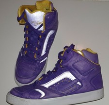  Nike Auto Flight High QK LE ® ( Men UK 8 EUR 42,5 ) Purple / Yellow / White TOP