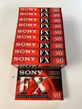 10 Stück Audiokassetten Sony FX 90 Neu & OVP aus Erbmasse