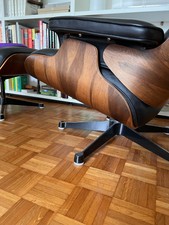 Orig. Miller Vitra Ray+Charles Eames Lounge Chair + Ottoman schwarz Palisander 