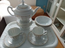 Tirschenreuth bavaria hutschenretuher Visconti porzellan Kovolut Echt Gold dekor