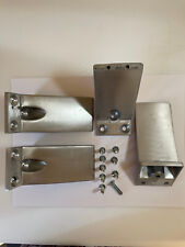 4X Möbelfüße Couch Stützfuß Schrankfuß Schrank Sofafuß Bettfüße Alu Massiv