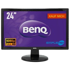 BenQ GL2430-B 24 "LED Widescreen Monitor 1920 x 1080 FHD DVI VGA HDMI LESEN!!!
