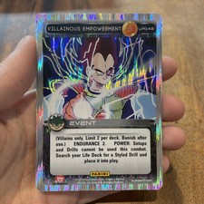 Villainous Empowerment Ultra selten 142 2015 Dragon Ball Z Hyperfolie UR142 NM DBZ