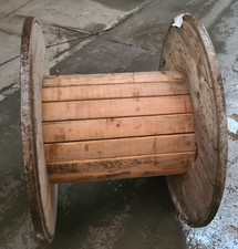 Kabeltrommel Holztrommel Platte Tischplatte Holz Gartentisch Möbel Stehtisch #T1