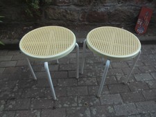 Vintage 2 Stapelhocker 4 Fuß ca 80er Jahre