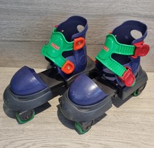 Fisher Price Grow with me Rollschuhe & Inline Blades verstellbar Vintage grün