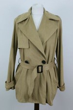 Zara Beige doppelte Knopfleiste Jacke Gr. EUR XS