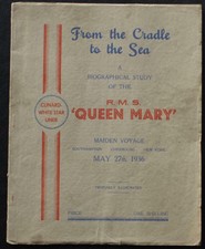 Victoria White Star Line RMS Queen Mary from Cradle to See Jungfernfahrt Ära Buch