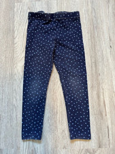 Leggins blau Gr. 98/ 104 von Tchibo mit Punkten