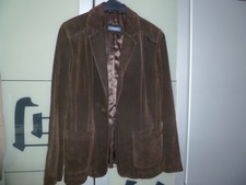 Wildlederjacke Gr 42 dunkelbraun 