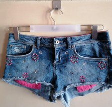 Sexy Jeans Hotpants Short  mit Steinchen ?wie neu