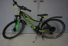 A021-1064: Winora Rage 24/21 Kinderfahrrad Jugendrad schwarz grün 24 Zoll 