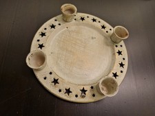 Weihnachtsdeko Adventsständer 4 Kerzen Kerzenständer 