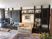 Hülsta Stollenanbauwand Wohnzimmerschrank Schrankwand Höhe 245 cm Breite 550 cm