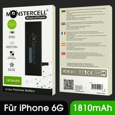 Monstercell® Original Akku für iPhone 6 Batterie 1810mAh Akku + Klebestreifen