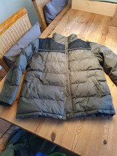 Jungen Übergangs Jacke warm X-Mail Größe 152 dunkelgrün scharz