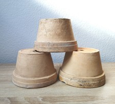 Tontöpfe, 3 Stück, Blumentopf, Pflanzgefäss, Alt, verwitterte Patina, Gebraucht