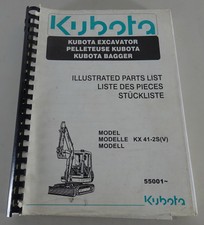 Teilekatalog / Bildkatalog Kubota Minibagger KX 41-2S (V) Stand 02/2002