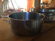 kochtopf edelstahl 20cm mit henkeln suppentopf