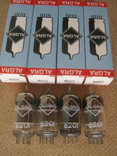 4x  6201  /  12AT7 WA Röhren   GENERAL ELECTRIC - GE - TRIPLE  MICA  -   6201